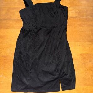 Miami Black Sheath Mini Dress Square Neck Sleeveless